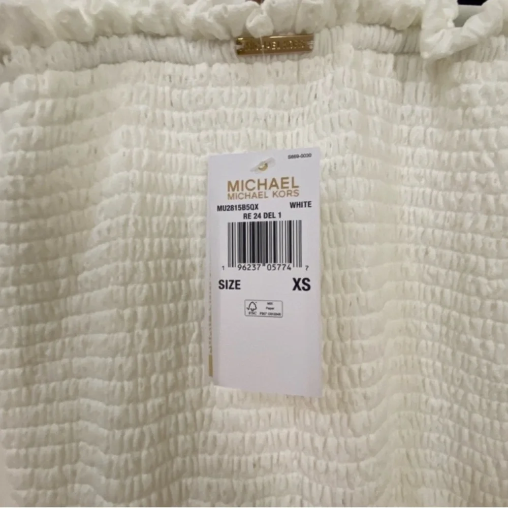 Michael Kors white eyelet paisley maxi dress XS - Picture 6 of 7